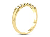 0.30cttw 7 Stone Diamond Band Ring in 14k Yellow Gold