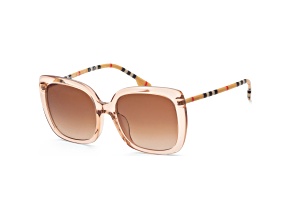 Burberry Women's Penelope 56mm Transparent Pink Sunglasses