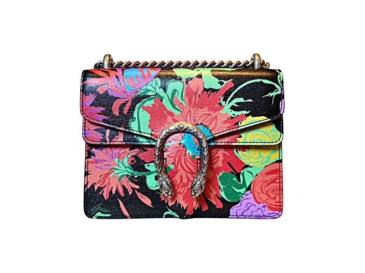美品GUCCI レーディース　ken scottデザイン Gucci x Ken Scott Dionysus Floral Print Small Shoulder Bag