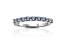 Round Lab Created Alexandrite Sterling Silver Anniversary Style Stackable Band Ring, 0.65ctw