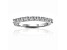 Round Moissanite Sterling Silver Anniversary Style Stackable Band Ring, 0.51ctw