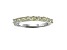 Round Peridot Sterling Silver Anniversary Style Stackable Band Ring, 0.90ctw