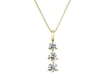 0.50ctw Diamond 3 Stone Pendant 14k Yellow Gold