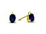 0.82ctw Oval Sapphire and Diamond Earring in 14k Yellow Gold