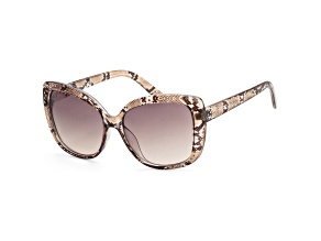 Guess Women's 57 mm Shiny Light Brown Sunglasses