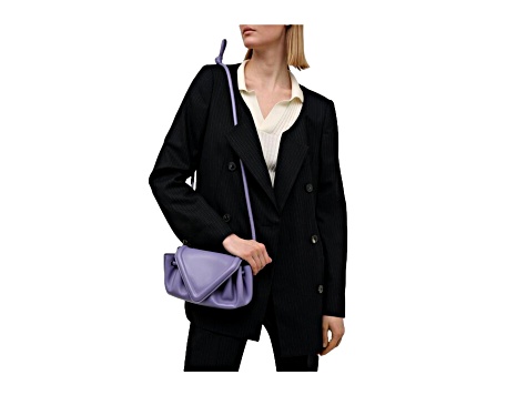Bottega Veneta Beak Lavender Nappa Leather Small Crossbody