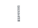 White Cubic Zirconia Platinum Over Sterling Silver Asscher Cut Ring 4.75ctw