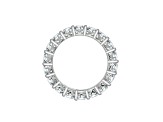 White Cubic Zirconia Platinum Over Sterling Silver Asscher Cut Ring 4.75ctw