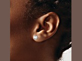 Rhodium Over 14K Gold Lab Grown Diamond 1 1/2ct. VS/SI GH+, 3 Prong Screwback Earrings