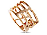 Calvin Klein "Draw" Rose Gold Tone Stainless Steel Ring