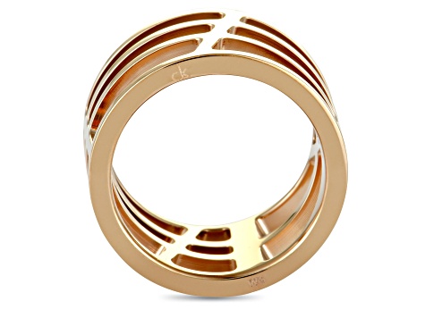 Calvin Klein "Draw" Rose Gold Tone Stainless Steel Ring