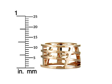 Calvin Klein Draw Rose Gold Tone Stainless Steel Ring - 114GNA