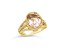 Judith Ripka 5.60ct Morganite Simulant and 0.93ctw Bella Luce 14K Gold Clad Ring