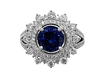 Picture of 14K White Gold Tanzanite and Diamond Ring, 2.42ctw