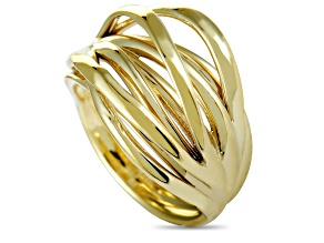 Calvin Klein "Crisp" Gold Tone Stainless Steel Ring