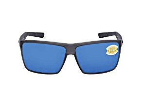 Costa Del Mar Rincon Matte Smoke Blue Mirror 580P Polarized 63mm Sunglasses