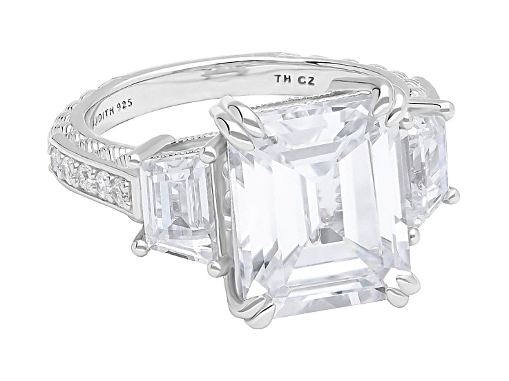 Judith Ripka 9.80ctw Bella Luce® Diamond Simulant Rhodium