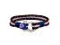 Blue Paracord and Stainless Steel with Multi-Strand 8.5-inch Bracelet
