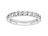 White Lab-Grown Diamond 14k White Gold Eternity Band Ring 2.00ctw