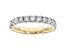 White Lab-Grown Diamond 14k Yellow Gold Eternity Band Ring 2.00ctw