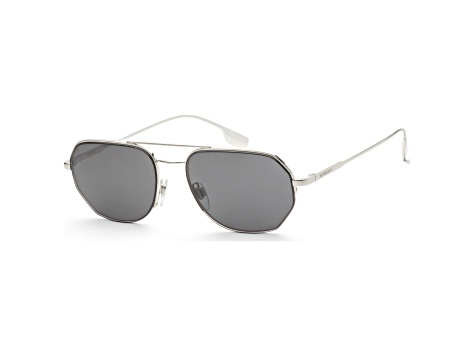 Burberry Men's Henry 57mm Silver Sunglasses | BE3140-100587