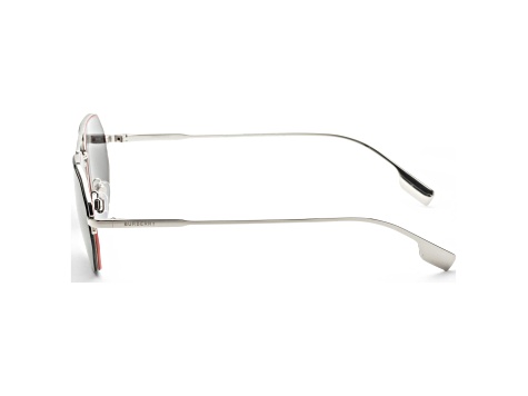 Burberry Men's Henry 57mm Silver Sunglasses | BE3140-100587