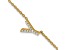 14k Yellow Gold Diamond Sideways Letter Y Bracelet