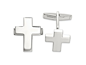 Sterling Silver Cross Cuff Links