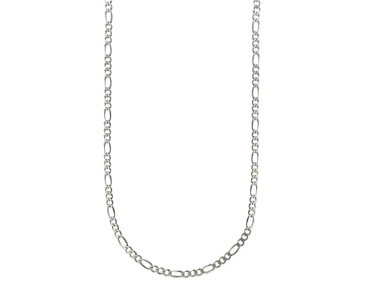925 Sterling Silver 2mm Figaro Chain Necklace