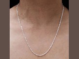 925 Sterling Silver 2mm Figaro Chain Necklace