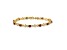 14k Yellow Gold and Rhodium Over 14k Yellow Gold Diamond and Ruby Bracelet