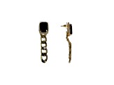 Off Park® Collection, Gold-Tone Jet-Black Crystal Chain Link Earrings.