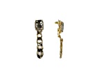 Off Park® Collection, Gold-Tone Clear-Crystal Chain Link Earrings.