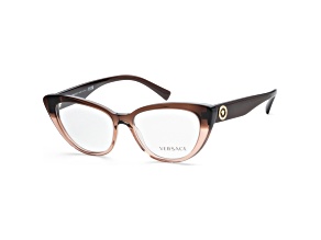 Versace Women's Fashion 54mm Transp Brown Grad Beige Opticals|VE3286-5332