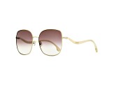 Jimmy Choo Women's 60mm Light Gold Sunglasses | MAMIES-03YG-NQ