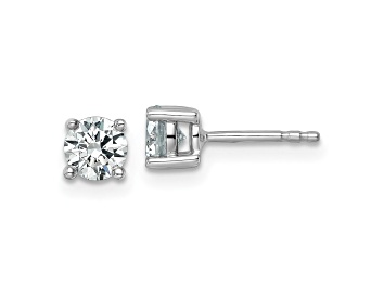 Picture of 14K White Gold Lab Grown Diamond 1 1/4ctw VS/SI GH 4 Prong Earrings