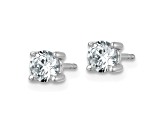 14K White Gold Lab Grown Diamond 1 1/4ctw VS/SI GH 4 Prong Earrings