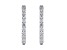 White Diamond H-I I1 Platinum Hoop Earrings 2.00ctw