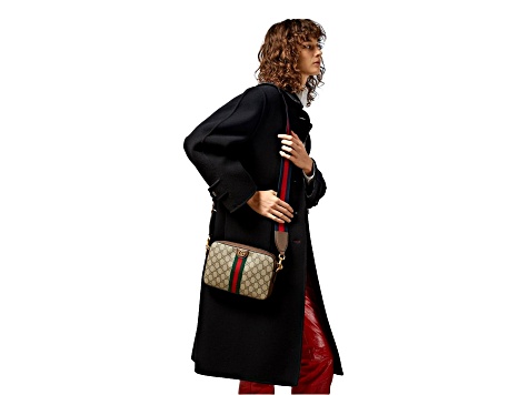 Gucci Ophidia Small Crossbody Bag Iconic Gucci Logo Canvas