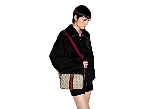 Gucci Ophidia Small Crossbody Bag Iconic Gucci Logo Canvas