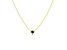 14kt Yellow Gold Diamond and Blue Sapphire Oval Gemstone Necklace 16 inches adjustable to 18 inches