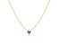 14kt Yellow Gold Diamond and Blue Topaz Oval Gemstone Necklace 16 inches adjustable to 18 inches