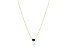 14kt Yellow Gold Diamond and Opal Oval Gemstone Necklace 16 inches adjustable to 18 inches