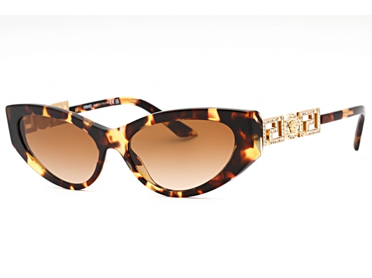 wazzecaです Versace Tortoise Cat Eye Frame / Brown Gradient Lenses Sunglasses