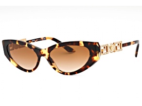 Versace Tortoise Cat Eye Frame / Brown Gradient Lenses Sunglasses