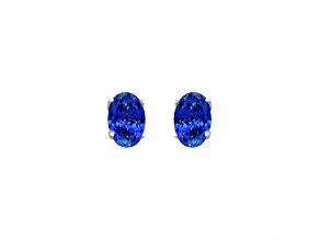 14K White Gold Tanzanite Earrings 1.44Ctw
