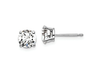 Picture of Rhodium Over 14K Gold Certified Lab Grown Diamond 1 1/2ct. VS/SI GH+, 4-Prong Earrings