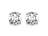 Rhodium Over 14K Gold Certified Lab Grown Diamond 1 1/2ct. VS/SI GH+, 4-Prong Earrings