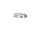 White Cubic Zirconia Platinum Over Sterling Silver Ring 2.28ctw