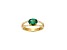Green And White Cubic Zirconia 18K Gold Over Sterling Silver Ring 2.27ctw